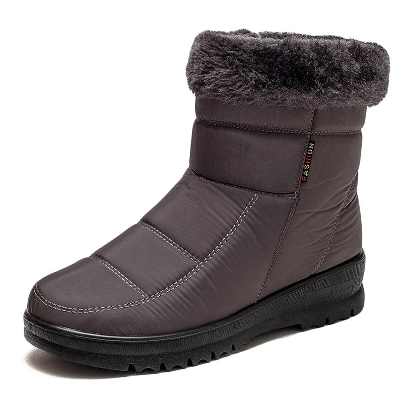 Carole- Bottines chaudes antidérapantes pour femmes