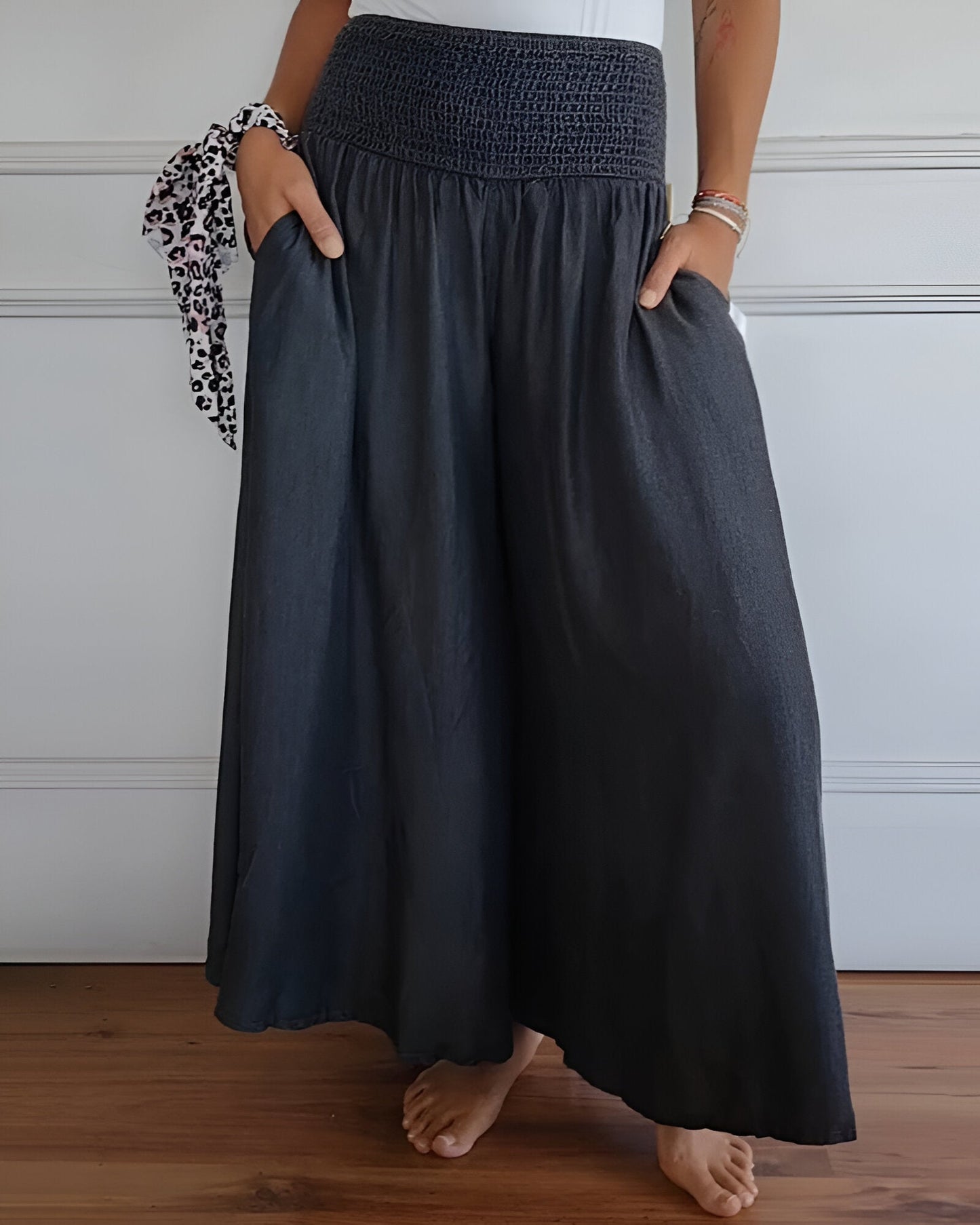 Jupe Pantalon Confortable Avec Taille Élastiquée
