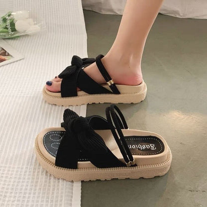 Liora- Sandales plates confortables et souples pour femmes