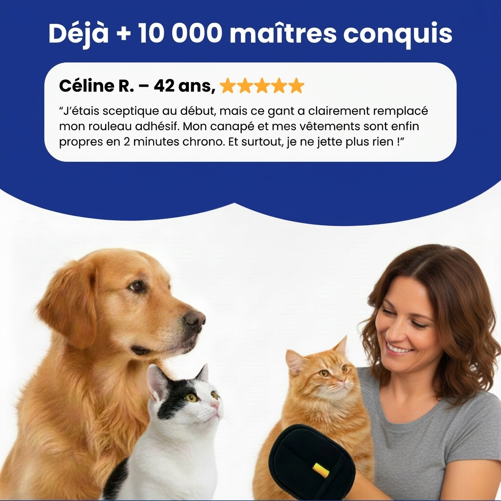 PoilsFree™ – Gant Anti-Poils Réutilisable & Écologique