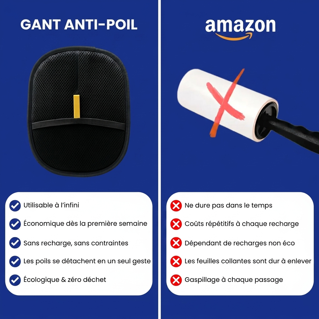 PoilsFree™ – Gant Anti-Poils Réutilisable & Écologique