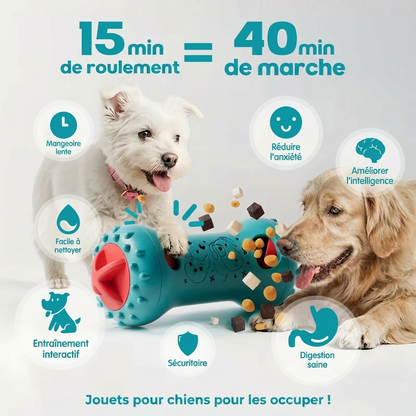L'Os Intelligent™ Le Jouet Distributeur Interactif Anti-Stress pour Chien