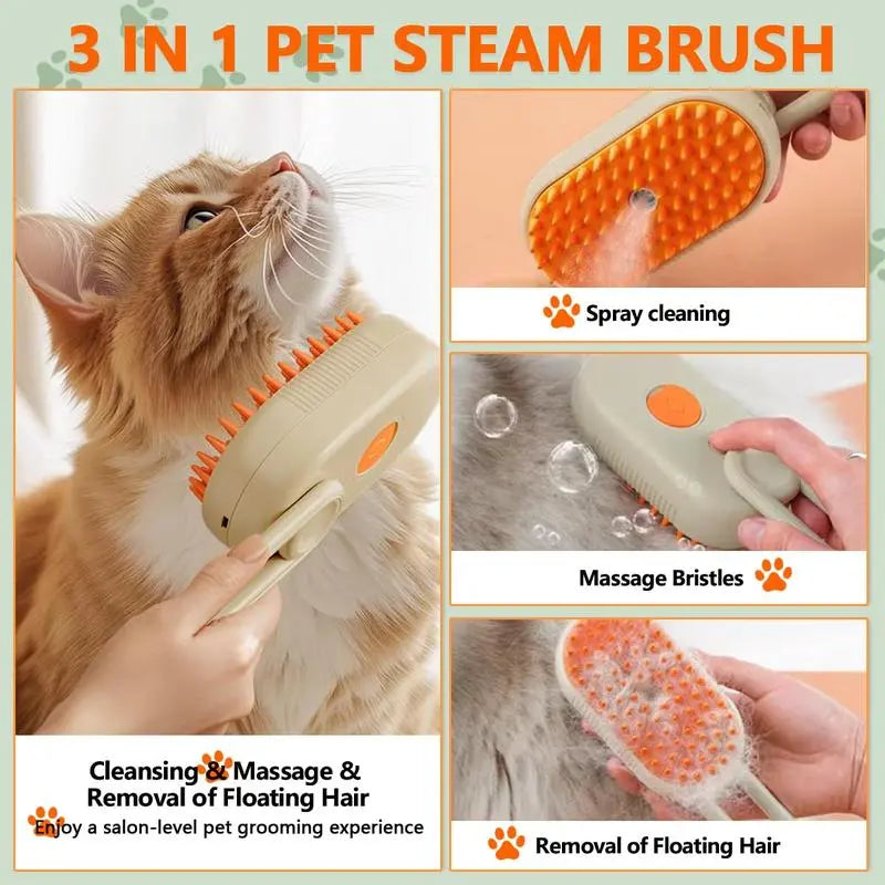 SteamGroom 3-in-1 Pet Steam Brush™
