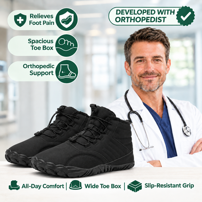 VELTOR™ — Waterproof & Non-Slip Winter Barefoot Shoe (Unisex)