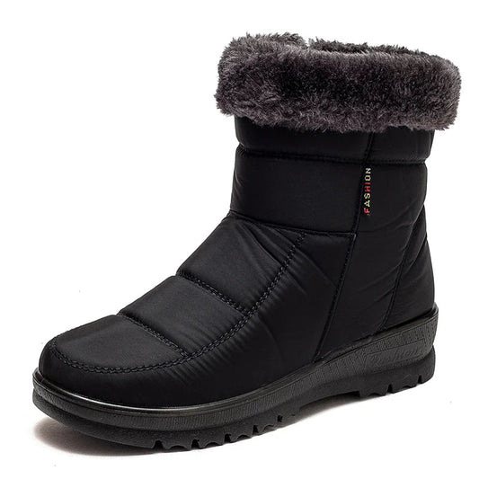 Carole- Bottines chaudes antidérapantes pour femmes