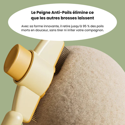 Brosse anti-poil pour chat