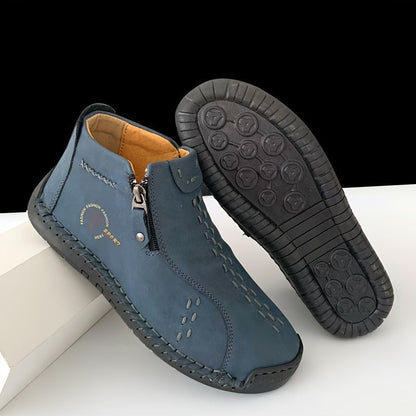 Muriel- Bottines en cuir confortables et antidérapantes pour femmes