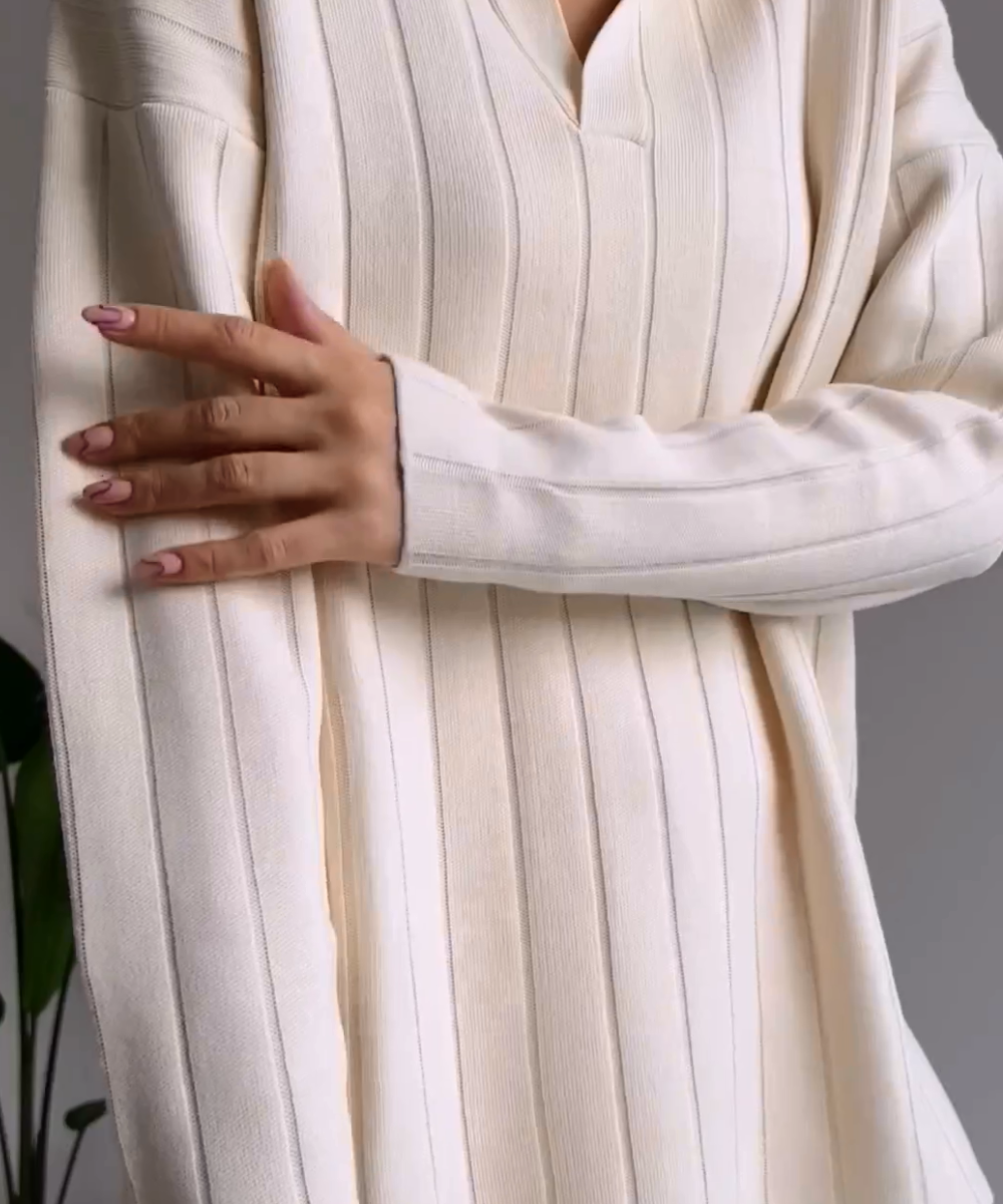 Ensemble Victory Deux Pièces Avec Pull À Col en V