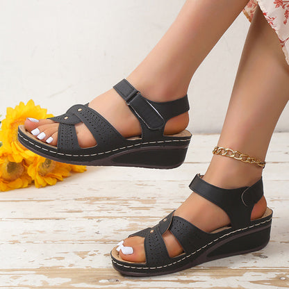 Stacy- Sandales à Talons compensées Légères et confortables pour femmes