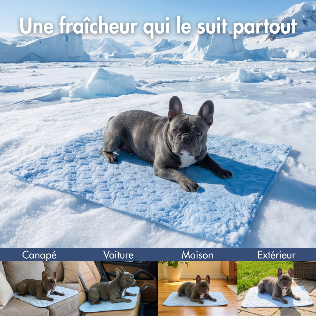 Le Tapis StopChaleur™ -Rafraichissant pour chiens et chats