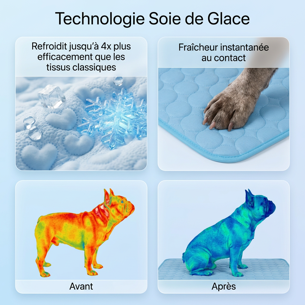 Le Tapis StopChaleur™ -Rafraichissant pour chiens et chats