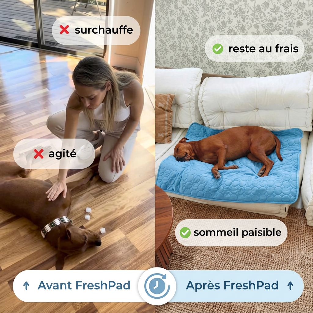 Le Tapis StopChaleur™ -Rafraichissant pour chiens et chats