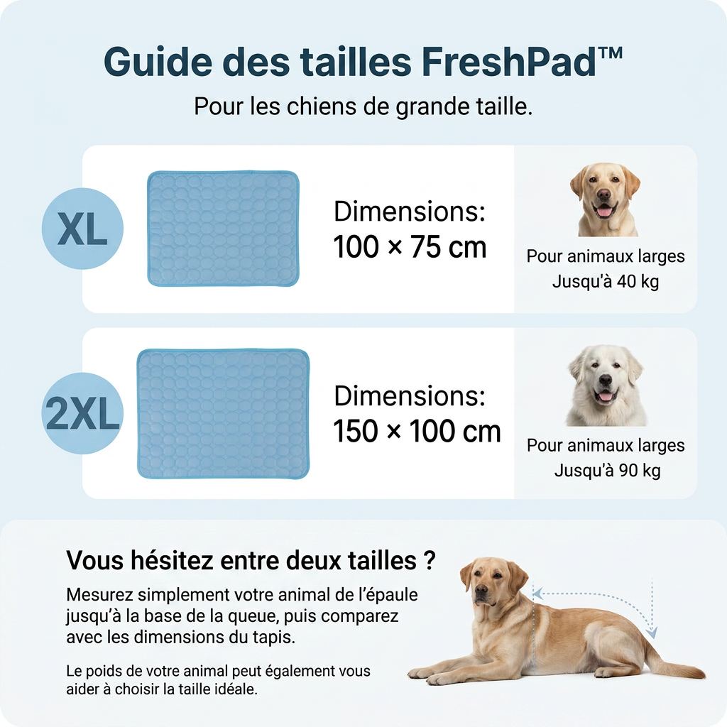 Le Tapis StopChaleur™ -Rafraichissant pour chiens et chats
