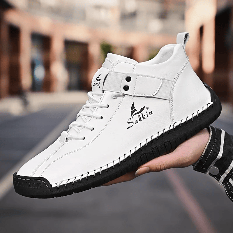 Amélia- Bottines en cuir confortables et antidérapantes pour femmes