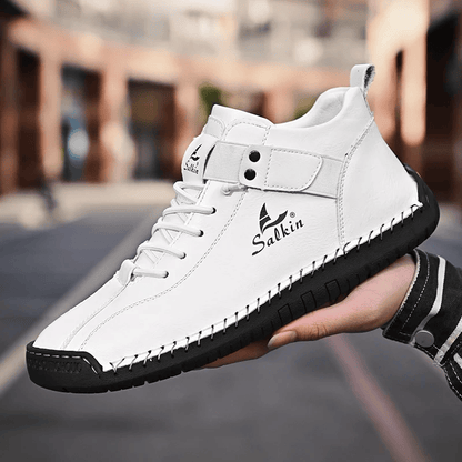 Amélia- Bottines en cuir confortables et antidérapantes pour femmes