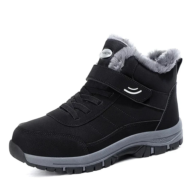 Agathe- Bottines imperméables en polaire chaudes et antidérapantes