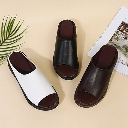 Leonie- Sandales à semelle en cuir pour femmes