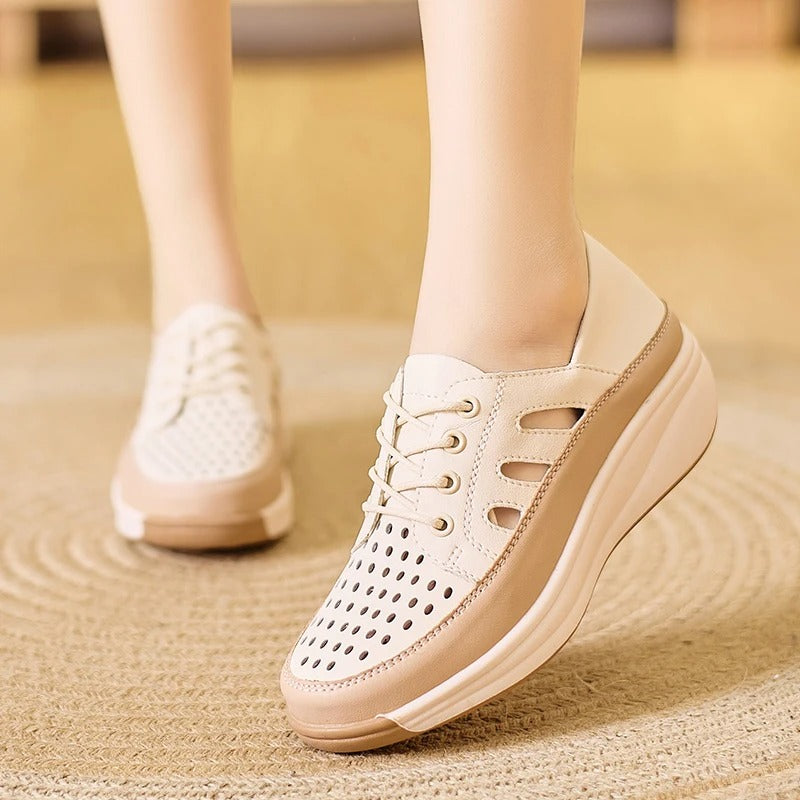 TANY- Chaussures compensées confortables et respirantes pour femmes. Style élégant & soutien optimal