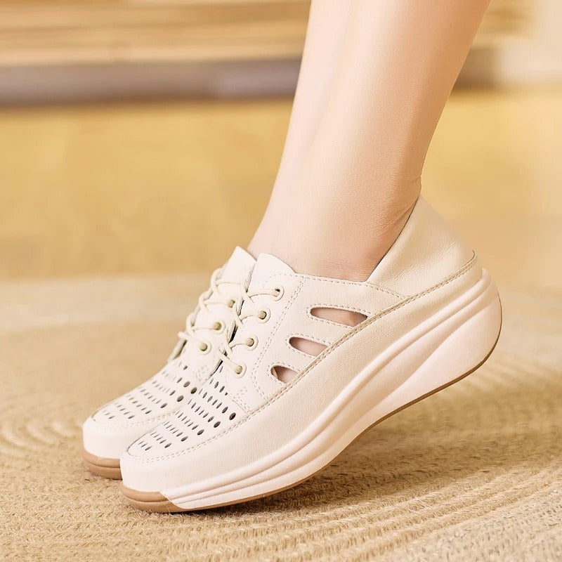 TANY- Chaussures compensées confortables et respirantes pour femmes. Style élégant & soutien optimal