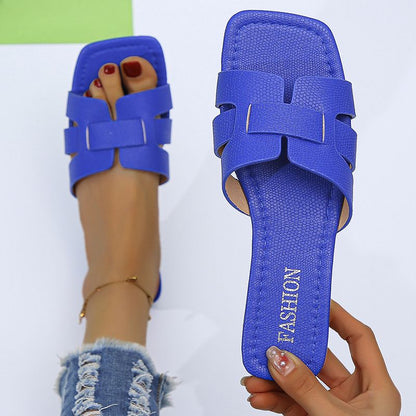 Helena- sandales plates design tendance d'été pour femmes
