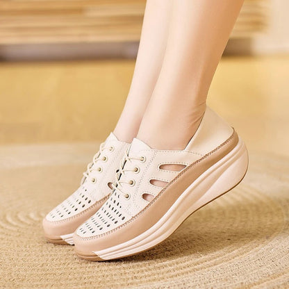 TANY- Chaussures compensées confortables et respirantes pour femmes. Style élégant & soutien optimal