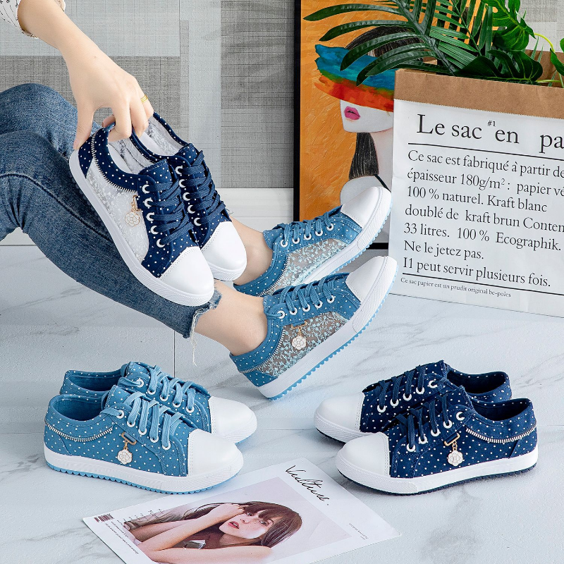 Flore- Chaussures plates à plateforme respirantes et confortables