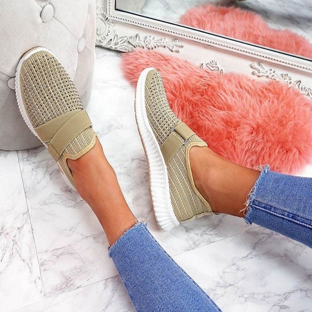 Luce- chaussures tissée décontractées à plateforme pour femmes