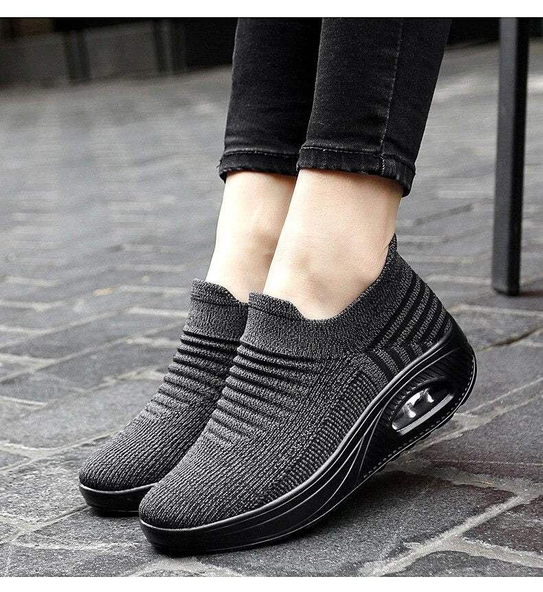 CELINE- Baskets de marche Confortables élastiques